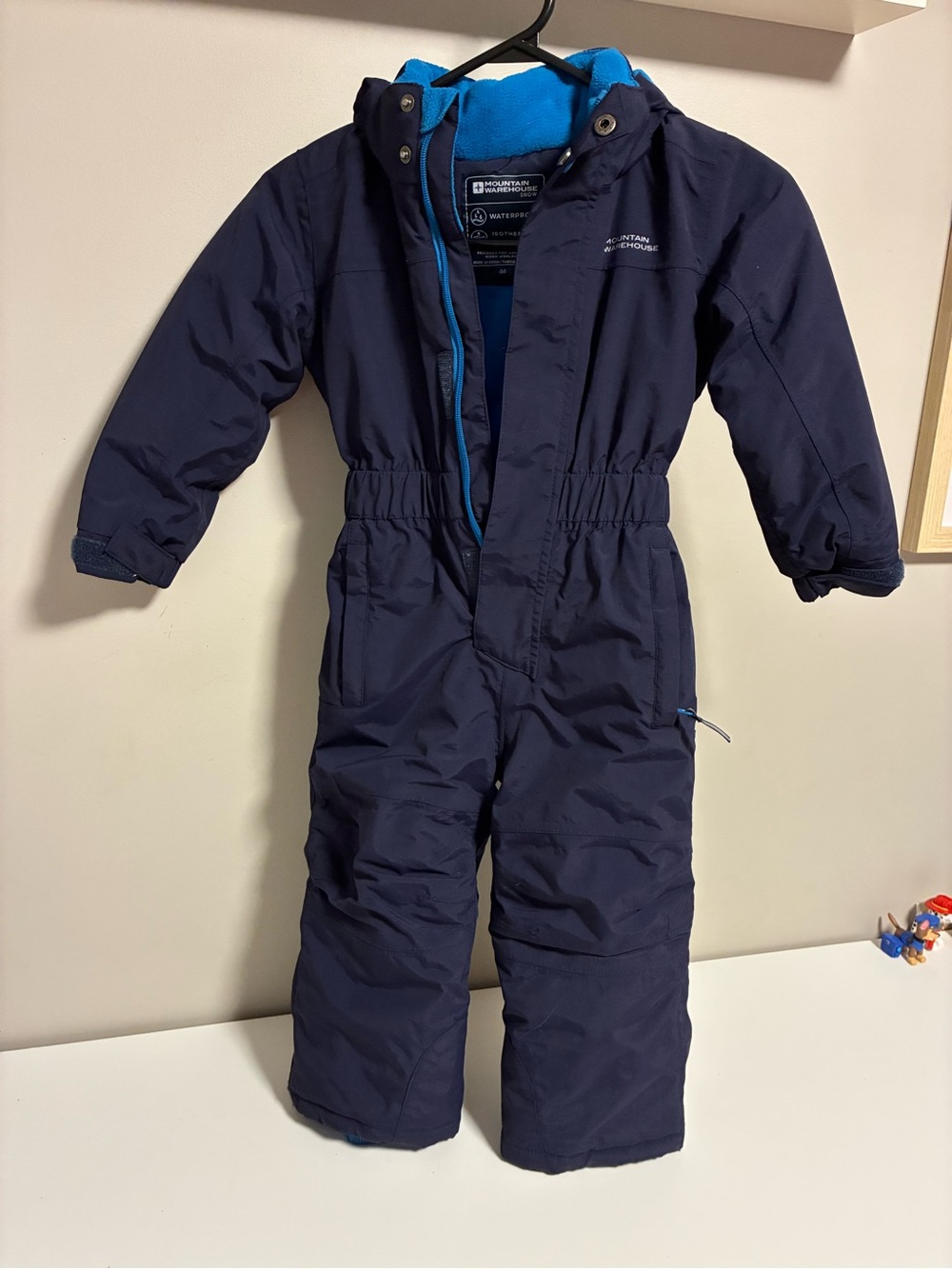 Children's Navy One-Piece Snow Suit - Mountain Warehouse Style